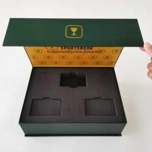 Caja de papel romántica en forma de libro reciclable Impresión digital Cajas de regalo de embalaje magnético de cartón grande azul vacío con logotipo - Product Image 6