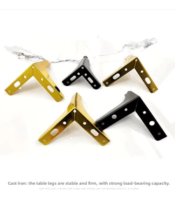 Patas de Soporte Metálicas Modernas de Estilo Europeo para Muebles de TV de Lujo, Mesa de Comedor, Sala de Estar, Taller, Herrajes para Patas de Sofá, Fácil Instalación - Product Image 3