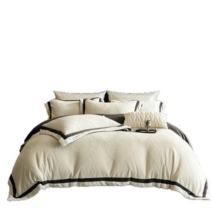 Milk Fleece Four-Piece <b>Bedding</b> <b>Set</b> 3000g Winter Anti-Static Duvet Cover Home Use Solid Color - Product Image 5
