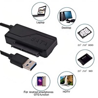 Câble externe USB 3.0 SATA avec port DC pour disque dur 2,5 pouces et 3,5 pouces, câble Easy Drive Plug and Play