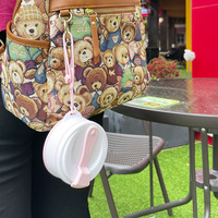 Ensemble de gobelets de voyage réutilisables sans BPA en gros, gobelet à boisson pliable portable, tasse à lait pliable, bouteille d'eau en silicone pliable