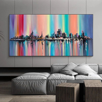 Peinture à l'huile abstraite de paysage, décoration intérieure, vente en gros, dropshipping Etsy, best-seller