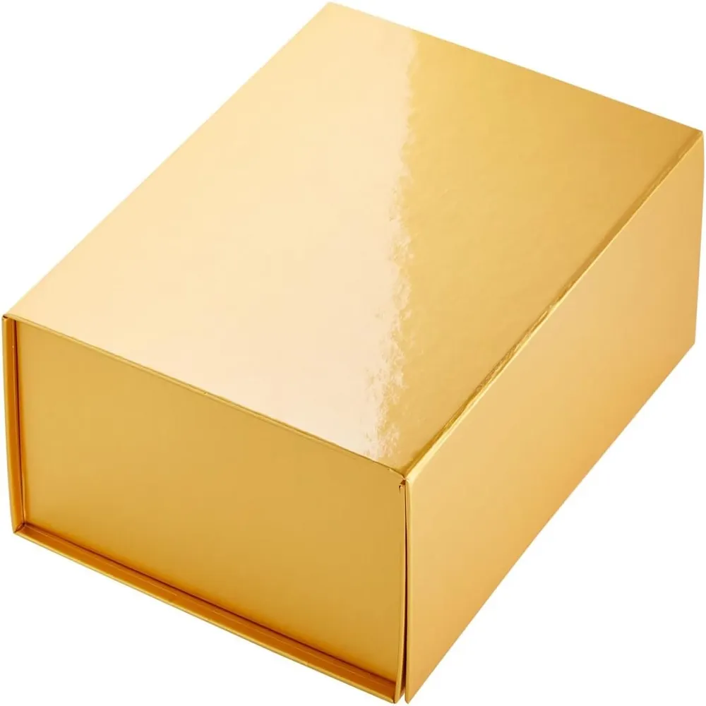 صندوق تعبئة حلوى ومعجنات من الورق المقوى الذهبي مصنوع يدويًا مخصص صندوق تعبئة هدايا من أفضل صناديق الشوكولاتة الفاخرة