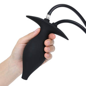 सिलिकॉन inflatable वयस्क गुदा प्लग सेक्स खिलौना पानी की बोतल एडाप्टर एनीमा और हस्तमैथुन के लिए फ्लशिंग उपकरण - Product Image 6