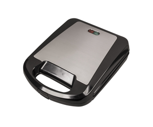 Machine à sandwich électrique 4 tranches, triangle, presse à toast, <span class=keywords><strong>grill</strong></span>, gaufrier, 1200W - Product Image 1