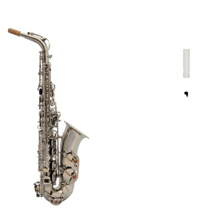 Saxofón <span class=keywords><strong>de</strong></span> Latón Niquelado para Niños y Adultos Principiantes, <span class=keywords><strong>Instrumento</strong></span> <span class=keywords><strong>de</strong></span> <span class=keywords><strong>Viento</strong></span> para Pruebas <span class=keywords><strong>de</strong></span> Tono Medio-<span class=keywords><strong>Bajo</strong></span> - Product Image 2