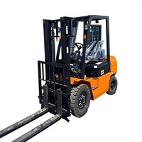 Nouveau chariot élévateur à pneus pneumatiques diesel 4x4 CPCD25-A de bonne qualité à prix avantageux
