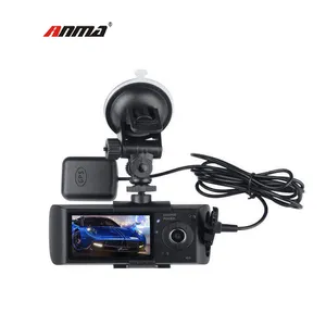 2.7-inch R300M dual-lens car recorder HD GPS track wide-angle dash camera