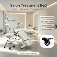 Table de massage esthétique ergonomique en gros avec logo personnalisé, ensemble de tabourets roulants hydrauliques confortables pour soins du visage et spa