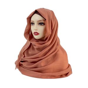 イスラム教ファッションカスタムSheila女性用スラブツイル平野織りヘッドショールコットンヒジャブイスラム教徒ポリエステルスカーフターバン女性用 - Product Image 5