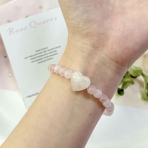 Bracelet en pierre naturelle avec perles de verre colorées, énergie apaisante, emballage d'exportation sécurisé, support audit usine - Product Image 5