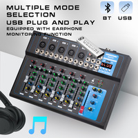 Mixeur audio Contrôleur DJ portable 4 canaux Mixeur audio FX DSP USB MP3 Mini Audio Player Noise Cancelling MGO4