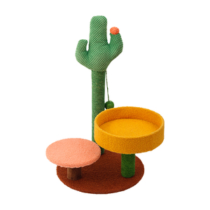 High Quality Pet Toys Supplier Mushroom Cat Climbing Frame Cat Wood Tree Rack