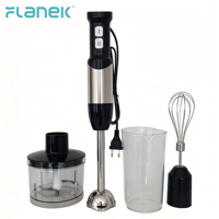 Mixeur Plongeant FLANEK NF-9003 480W, 2 Vitesses, Hachoir, Fouet, pour Smoothies et Broyage de Glace, Idéal Cuisine