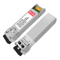 Módulo Transceptor SFP+ ZR Dúplex LC 10G 1550nm, 80km, Monomodo, Compatible con Cisco, Mikrotik, Intel, TP-Link