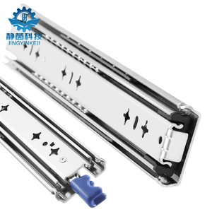 Hỗ Trợ Tùy Chỉnh 53Mm Mang 120Kg Im Lặng Đầy Đủ Rút Rút Nặng Đường Sắt Hướng Dẫn Có Thể Khóa Ngăn Kéo Trượt Cho Lưu Trữ Ngành Công Nghiệp Mục Đích - Product Image 2