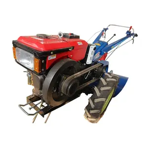 15HP Mini 2 ruedas granja caminar Tractor caminar detrás del tractor agrícola 25hp potencia timón caminar tractor