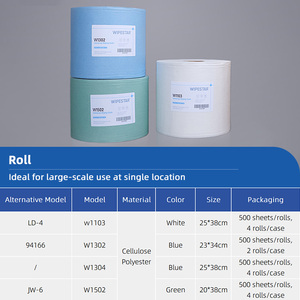 Rotolo di tessuto non tessuto Spunlace <span class=keywords><strong>blu</strong></span> Wipestar, salviette senza polvere ad alta assorbenza per la pulizia industriale e la lavorazione alimentare - Product Image 4