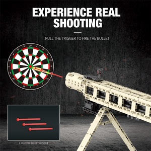 Zhenzhuan 77006 Pistola de Bloques de Construcción Eléctrica MG-42 Compatible con Juguetes Educativos para Niños de 8 a 13 Años, Más de 800 Piezas - Product Image 4