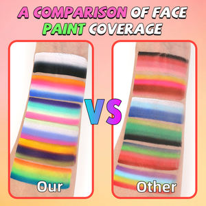 Suministros al por Mayor para Halloween, Pintura Facial de Secado Rápido, Pintura Corporal en Pastel Dividido - Product Image 3