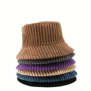 Sombrero <span class=keywords><strong>de</strong></span> Pana Gruesa con Forro Polar Cálido para Invierno, Estilo Vintage para <span class=keywords><strong>Hombre</strong></span> y Mujer - Product Image 2