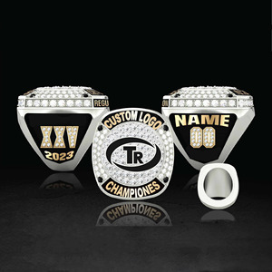 Biểu Tượng Tùy Chỉnh Vô Địch Nhẫn Tùy Chỉnh Tên Người Chơi Và Số Chất Lượng Cao Bóng Đá Bóng Rổ Vòng - Product Image 5