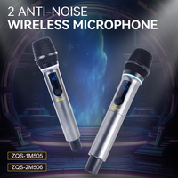 micro karaoké sans fil ZQS-2M506 avec lumières rvb et affichage numérique son Hi-Fi rechargeable pour le chant à la maison