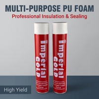 Mousse isolante en polyuréthane, mastic insonorisant, mousse pulvérisée à cellules fermées, travaux du bois, construction, installation de fenêtres et de portes, adhésifs