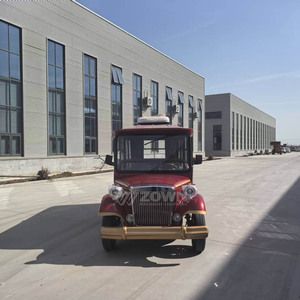 Voiture Classique Rouge de Haute Qualité, 8 Places, Style Touring Vintage, avec Portes Électriques, Véhicule Rétro pour Visites Panoramiques en Zone Touristique - Product Image 2