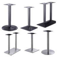 Base de table à manger meubles de maison pieds de table en métal fabricants base de table tulipe ronde ovale laiton chromé pas cher vintage avec de l'or