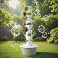 Système de culture hydroponique vertical Home Farm Tower Garden, tour hydroponique à 48 pots, système hydroponique vertical pour serre