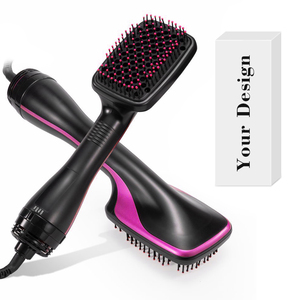 0728 Ionic Technology Anti Static Hair Dryer 3 Modes Multi-functional Hot Air <b>Brush</b> Large Paddle Design <b>Smoothing</b> - Product Image 1