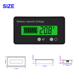 12-84V Chì Axit Lithium Chỉ Báo Dung Lượng Pin Xe Máy Xe Máy Vôn Kế Kỹ Thuật Số Công Cụ Đo Điện Áp - Product Image 5