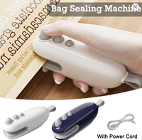 Machine à sceller thermique portable 2-en-1 moderne et mini, rechargeable par USB, écologique, durable et réutilisable pour les sachets de snacks, fruits et épices