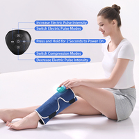 Masseur électrique pour mollets avec 3 modes de massage par impulsions électriques et 10 niveaux pour la circulation sanguine, la réduction des gonflements et le confort tout au long de la journée