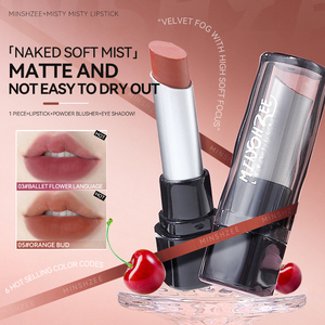 OEM Wholesale <strong>Custom</strong> <strong>Lipstick</strong>, Velvet Matte &amp; Brightening Lip Glaze, Long-Lasting Color, MINSHZEE Lip Glaze - Product Image 2