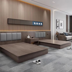 Stile moderno personalizzato scatola letto per Hotel camera da letto appartamento completo arredamento Design semplice - Product Image 1