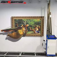 Mesin Cetak Vertikal Lukisan Mural Dinding UV untuk Dekorasi Rumah Layar Sentuh 3D Harga Printer Langsung Ke Dinding
