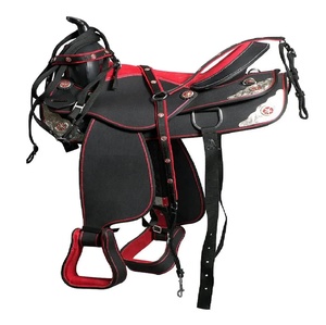 Sillín de cuero de vaca personalizado, asiento profundo cómodo, tachuela duradera para montar en senderos, sillines de caballo de cuero occidental genuino - Product Image 1