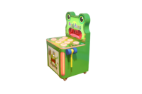 Machine de jeu d'arcade Whack-a-Frog à monnayeur pour enfants, jeu de frappe au marteau à récompense, pour centre de divertissement intérieur