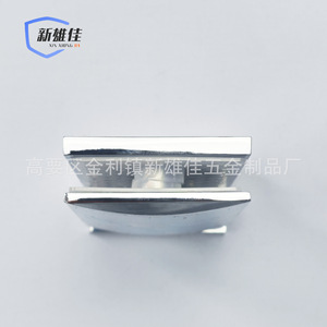 Nouvelle charnière de porte en verre courbé à angle droit en alliage de zinc Xiongjia, finition miroir 180 degrés, quincaillerie pour porte de douche de salle de bain - Product Image 5