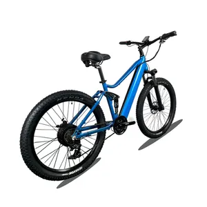 750W 48V 10.4AH Batterie au Lithium 27.5 pouces Pneu eBike Route Montagne Ville Haute Puissance Vélo Électrique En Fiber De Carbone Suspension Complète