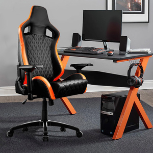 Sedia da Gaming Ergonomica con Schienale Alto, Comoda Poltrona da <span class=keywords><strong>Ufficio</strong></span> Reclinabile in Pelle con Base in Metallo Resistente in Offerta - Product Image 1