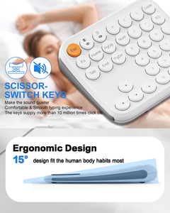 Teclado numérico inalámbrico recargable JOMAA 2.4G+BT de modo dual, multidispositivo, 36 teclas, mini teclado numérico - Product Image 4