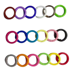 Fermoirs de porte laqués en <span class=keywords><strong>3</strong></span> points, colorés, vente en gros, accessoires DIY, fermoirs mousquetons, attaches pour poupées, petites ressorts crevettes - Product Image 5