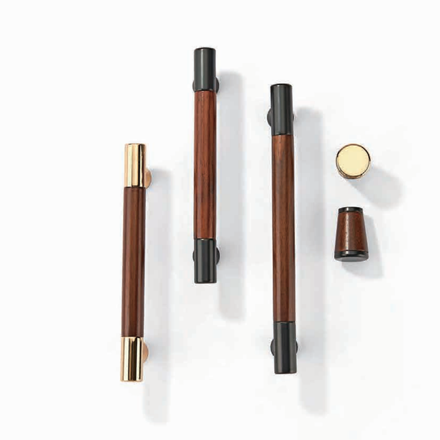 2024 European New Style Wholesale Round Brass Wood Cabinet Knob  Furniture Handle&knob and Cabinet Pulls