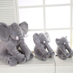 Oreiller en peluche éléphant créatif, jouet pour adolescents <span class=keywords><strong>et</strong></span> adultes, super doux, cadeau d'anniversaire, poupée, rembourrage en coton PP, broderie, couverture apaisante - Product Image 2