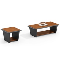 Ensemble de canapés modernes pour réception de bureau, 1+1+3 places, avec table extensible pour salon