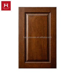 Pintu Kabinet Dapur Kayu Solid Happy Houses Warna Coklat Tua Rustic Farmhouse Custom untuk Proyek Lodge Grosir - Product Image 6