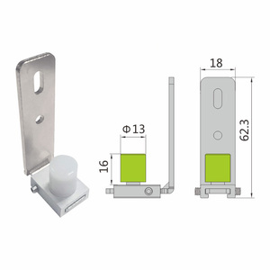 Rouleaux de porte coulissante modernes multifonctions de haute qualité, guidage <span class=keywords><strong>au</strong></span> <span class=keywords><strong>sol</strong></span> avec roues à roulement à billes - Product Image 2